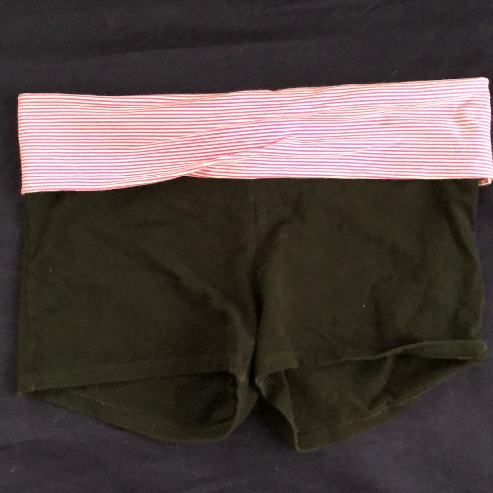 Pink yoga shorts